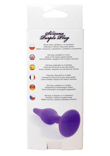Анальна пробка Boss Silicone Plug Small, 10 см (фіолетовий) 16012 фото