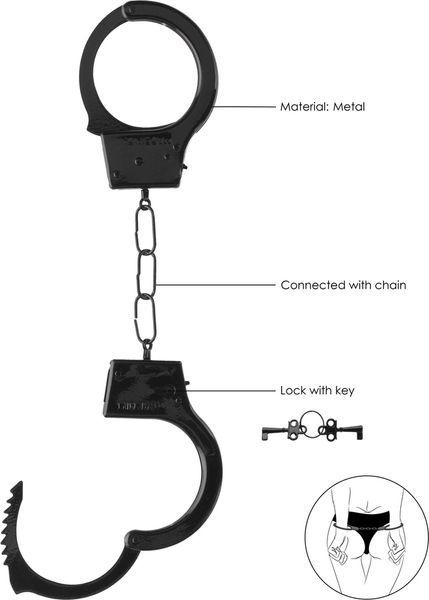 Наручники Ouch! Beginner's Handcuffs (черный) 79628 фото