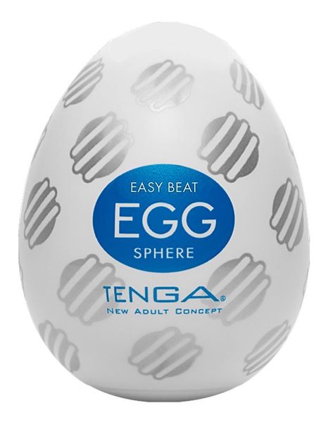 Мастурбатор яйцо Tenga Egg Sphere New Standart (синий) 14644 фото