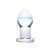 Стеклянная анальная пробка Glas Amethyst Rain, 8 см (прозрачный) 40038 фото