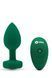 Анальная пробка B-Vibe Vibrating Jewel Plug M/L, 10.5 см (зеленый) 104302 фото