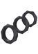 Набор эрекционных колец Hidden Desire Heavy C-Ring Set, 3 шт (черный) 132748 фото 1