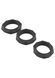 Набор эрекционных колец Hidden Desire Heavy C-Ring Set, 3 шт (черный) 132748 фото 3