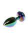Анальная пробка с кристаллом B - Series HeavyFun Plug-Jewellery Multicolour, 7 см (радужный) 51174 фото 3