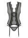 Корсет и стринги Obsessive Meshlove, L/XL (черный) 20746 фото 5