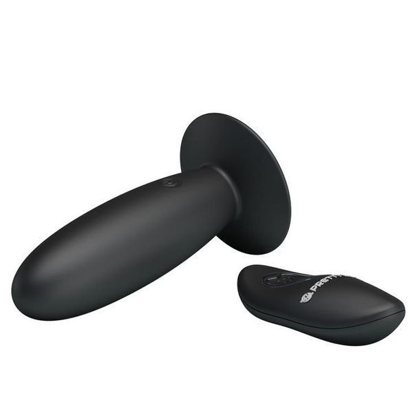 Анальна пробка Pretty Love Remote Control Vibrating, 11 см (чорний) 7751_EU фото