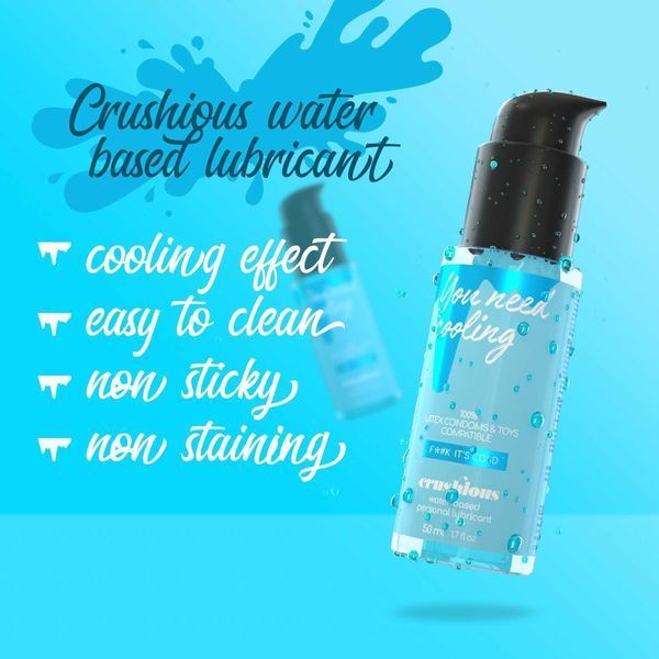 Лубрикант на водній основі Crushious You Need Cooling Fuck It's Cold, 50 мл 221266 фото