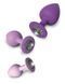 Набор анальных пробок Fantasy For Her Her Little Gems Trainer Set, 3 шт (фиолетовый) 40916 фото 3
