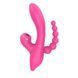 Вибратор Sweet Play Sucking Vibrator With Anal Beads A3, 20.8 см (розовый) 99542 фото