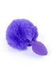 Анальна пробка Boss Jewellery Silicon Bunny Tail, 6,5 см (фіолетовий)