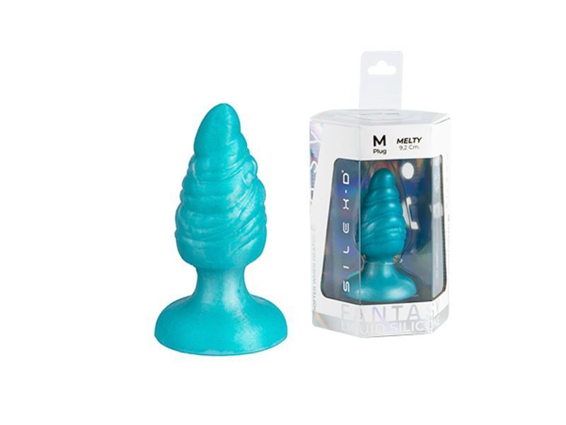 Анальная пробка Silexd Melty Plug, 9.2 см (мятный) 110065_EU фото