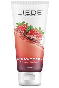 Лубрикант на водной основе Liebe Cosmetics Strawberry, 100 мл 47228 фото