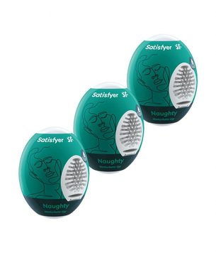 Набор мастурбаторов Satisfyer Masturbator Egg Naughty Set, 3 шт (зеленый) 13564 фото