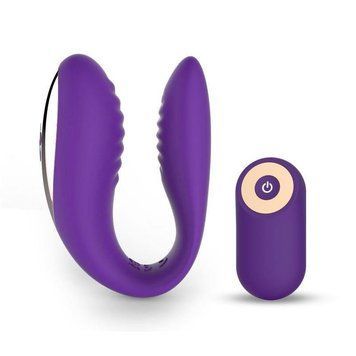 Вибратор для пар Toyz4Lovers Passion, 10 см (фиолетовый) 74258 фото