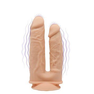 Вибратор Silexd Premium Silicone Dildo Model 1 Size 8"-7", 19.5 см (телесный) 30168 фото