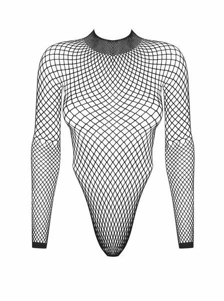 Боди в сеточку Obsessive, S/M/L (черный) 20776 фото
