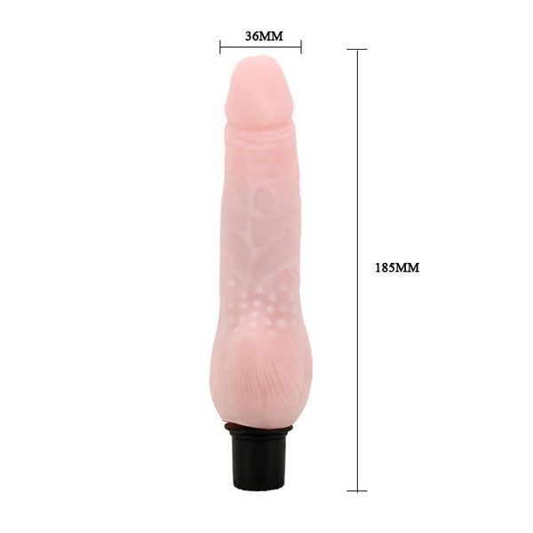 Вібратор Baile The Realistic Cock Flesh, 23.8 см (тілесний) 90996 фото