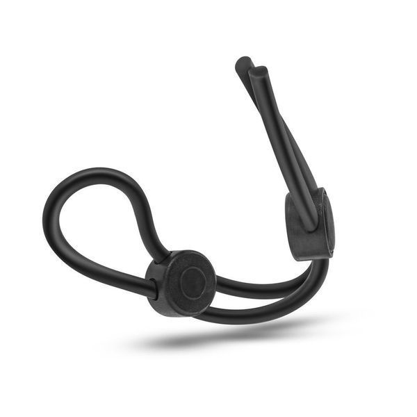Эрекционное кольцо Stay Hard Silicone Double Loop Cock Ring, 22.9 см (черный) 79088 фото