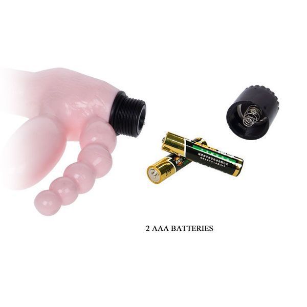Женский страпон LyBaile Super Straples Dildo With Anal Plug, 24,8 см (телесный) 43772 фото