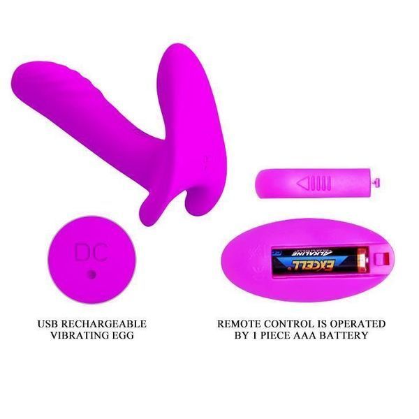 Вібратор Pretty Love Remote Control, 10 см (фіолетовий) 11626_EU фото