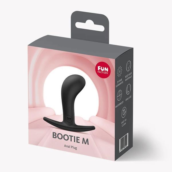 Анальна пробка Fun Factory Bootie M, 9.5 см (чорний) 224712 фото