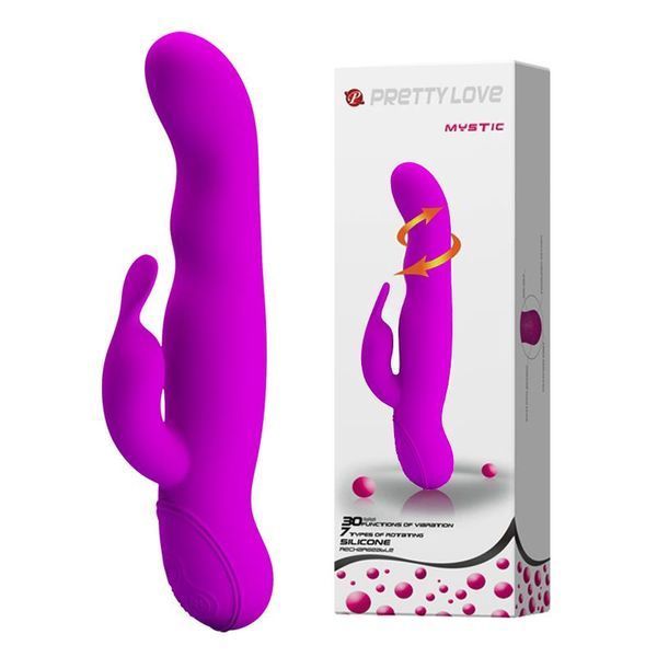 Вібратор-кролик Pretty Love Mystic, 23.5 см (фіолетовий) 90268 фото