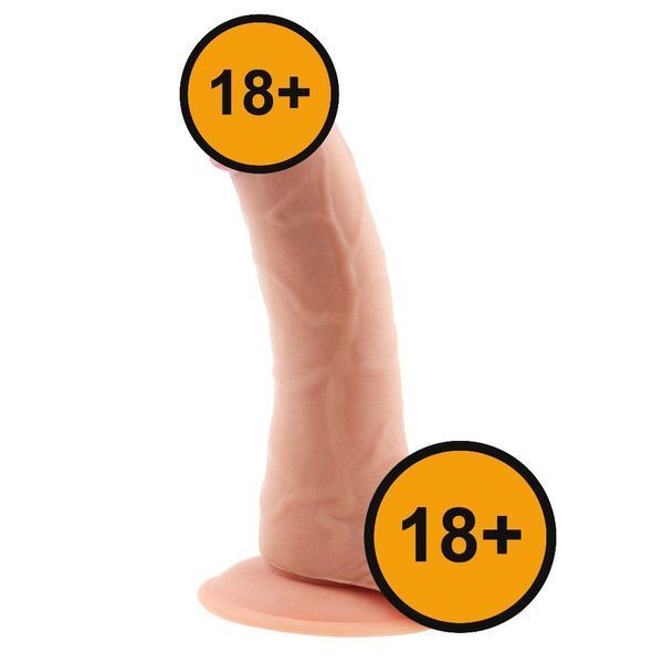 Фаллоимитатор LoveToy The Ultra Soft Dude, 20 см (телесный) 28348 фото