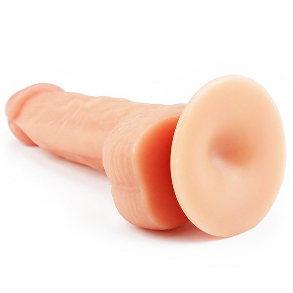 Фаллоимитатор реалистичный LoveToy The Ultra Soft Dude, 20 см (телесный) 28354 фото