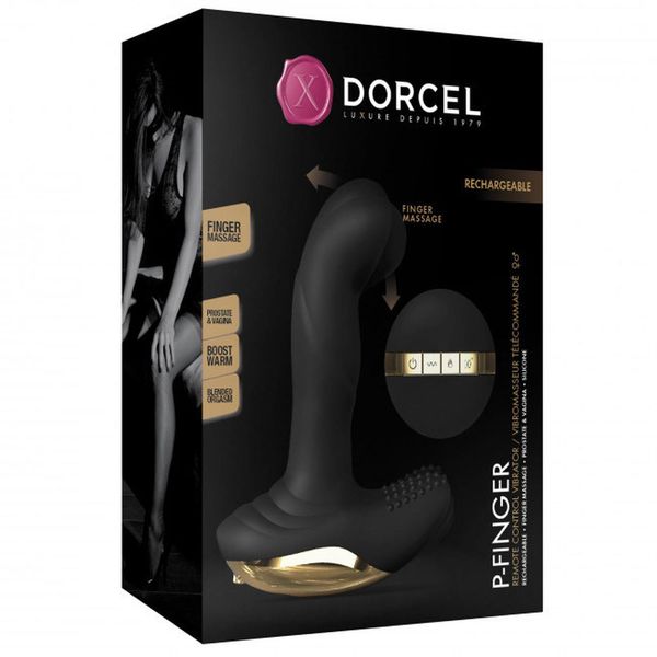 Массажер простаты Dorcel P-Finger, 13,5 см (черный) 12829 фото