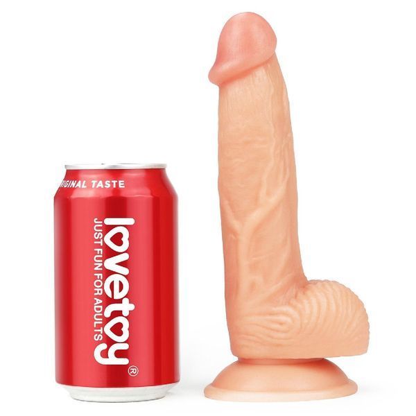 Фаллоимитатор реалистичный LoveToy The Ultra Soft Dude, 20 см (телесный) 28354 фото