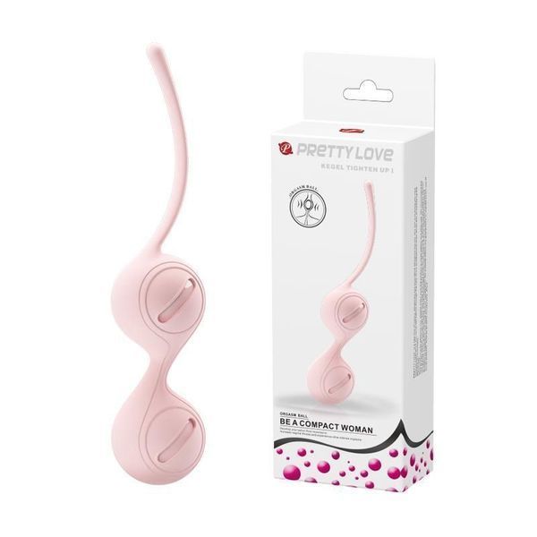 Вагінальні кульки Pretty Love Kegel Tighten Up, 16,3 см (світло-рожевий) 15398 фото