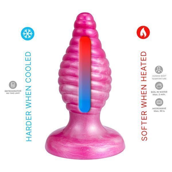 Анальная пробка Silexd Cherry Plug, 9.2 см (розовый) 110066_EU фото