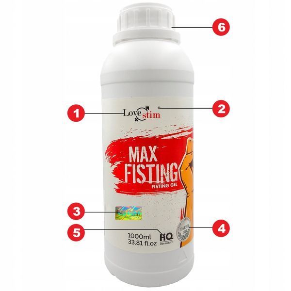 Гель для фистинга LoveStim Max Fisting, 1000 мл 89134 фото