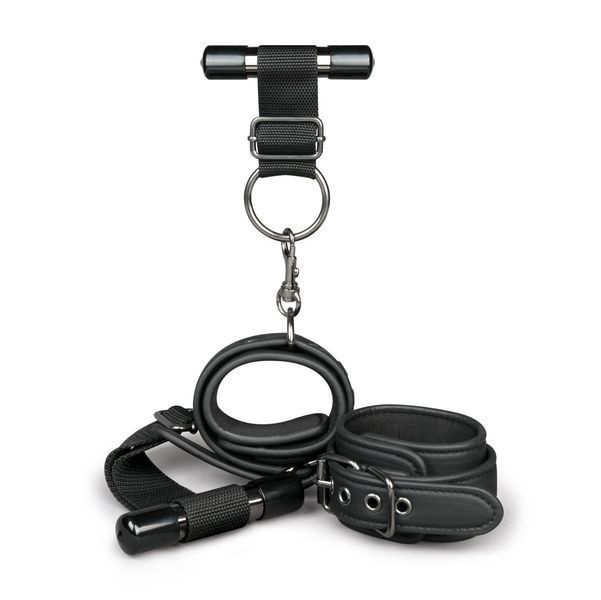 Наручники EasyToys Over the Door Wrist Cuffs (чорний) 43344 фото