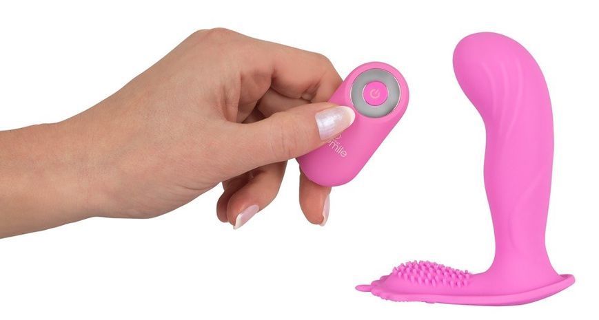 Вибратор Sweet Smile G-Spot Panty Vibe, 11,7 см (розовый) 70314 фото