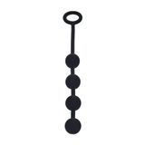 Анальний ланцюжок Levelz Round Silicone Anal Balls, 23 см (чорний) 217908 фото