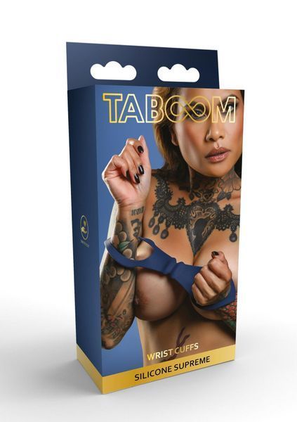 Наручники Taboom Silicone Supreme Wrist Cuffs (синий) 63758 фото