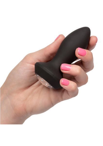 Анальна пробка Calexotics Petite Crystal Probe, 9.5 см (чорний) 77146 фото