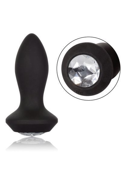 Анальна пробка Calexotics Petite Crystal Probe, 9.5 см (чорний) 77146 фото