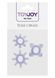 Эрекционное кольцо ToyJoy Tickle C-Rings, 3 шт (фиолетовый) 38192 фото 4