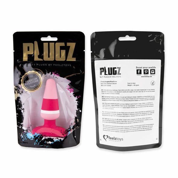 Анальная пробка FeelzToys Plugz Butt Plug, 7 см (розовый) 25080 фото