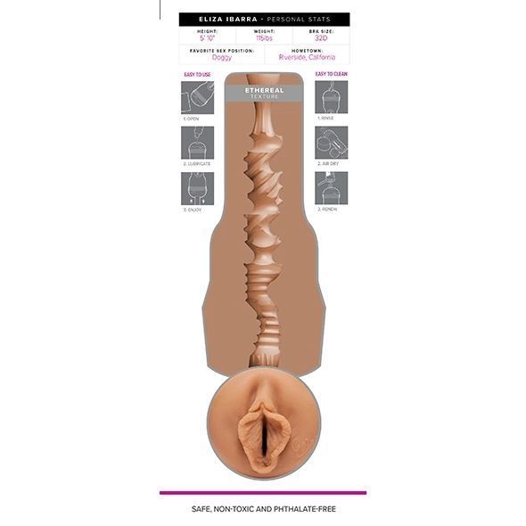Реалистичный мастурбатор Fleshlight Eliza Ibarra Ethereal (телесный) 64088 фото