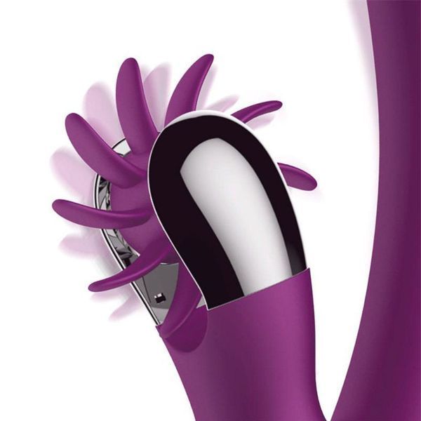Вібратор-кролик Action No.One Vibrating Double Function 2.0, 24 см (фіолетовий) 23511_EU фото