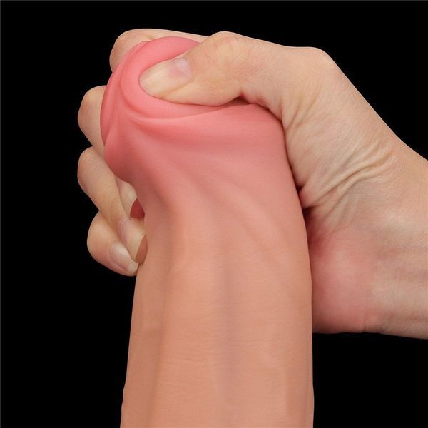 Фаллоимитатор LoveToy Sliding-Skin Dual Layer Dong, 29 см (телесный) 44484 фото