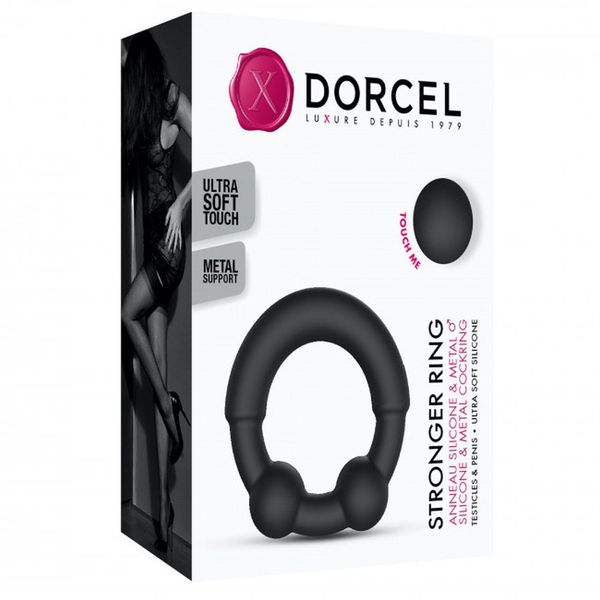 Эрекционное кольцо Dorcel Stronger Ring, 3.5 см (черный) 12830 фото