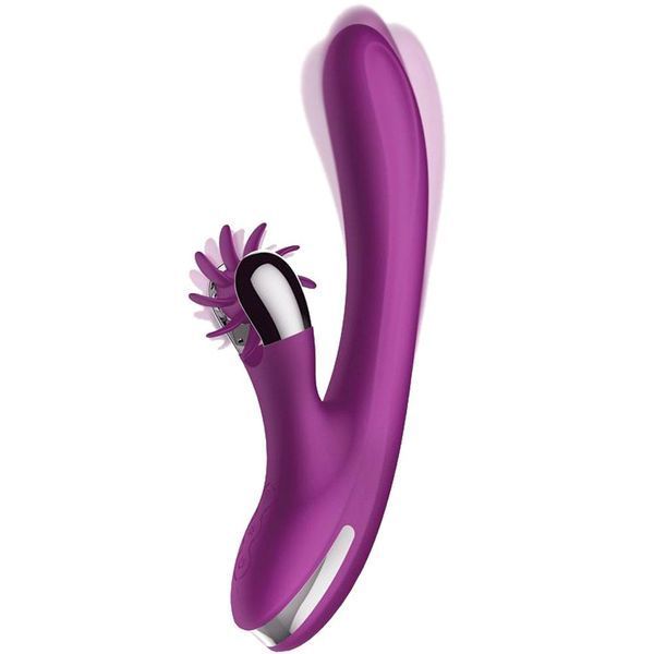 Вібратор-кролик Action No.One Vibrating Double Function 2.0, 24 см (фіолетовий) 23511_EU фото