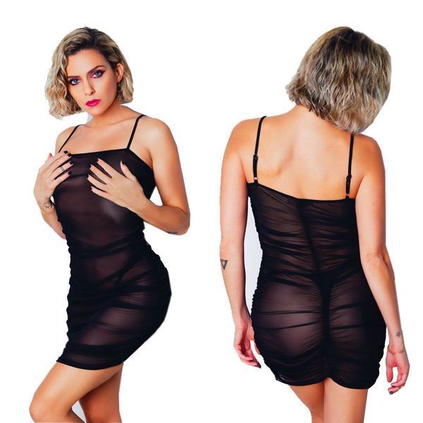 Мини-платье Clara Morgane Pro CM-93317, S/M (черный) 36824 фото