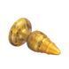 Анальная пробка Silexd Goldy Plug, 9.2 см (золотой) 110068_EU фото 2