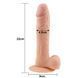 Фаллоимитатор с присоской LoveToy The Ultra Soft Dude Flesh, 22 см (телесный) 28350 фото 7