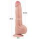 Фаллоимитатор LoveToy Sliding-Skin Dual Layer Dong, 29 см (телесный) 44484 фото 17